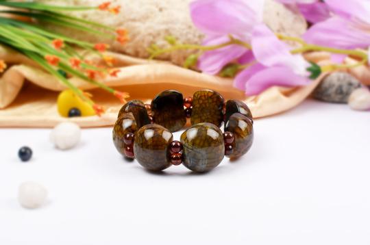 Green Agate Bracelet - Design I