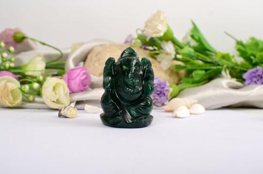 Green Jade Ganesha - 107 gms - I