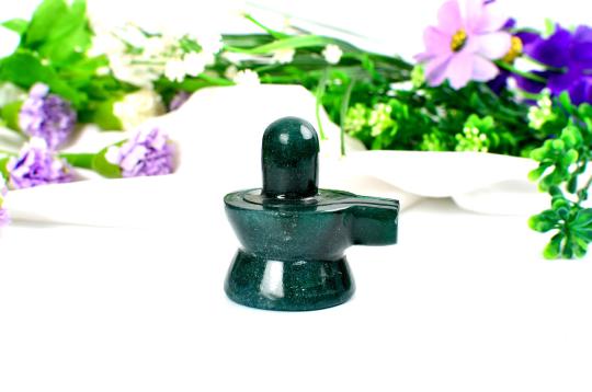 Green Jade Shivlinga - 119 gms
