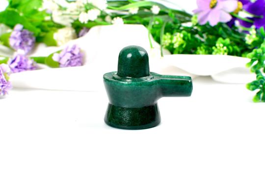 Green Jade Shivlinga - 120 gms