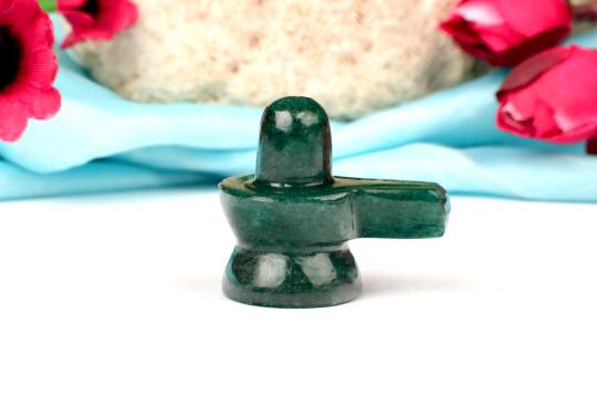 Green Jade Shivlinga - 15 gms