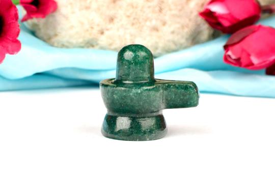 Green Jade Shivlinga - 16 gms