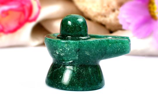 Green Jade Shivlinga - 31 gms