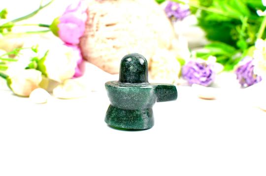 Green Jade Shivlinga - 60 gms