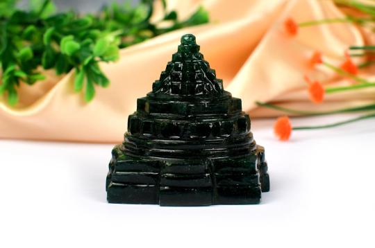 Green Jade Shree Yantra - 246 gms - I