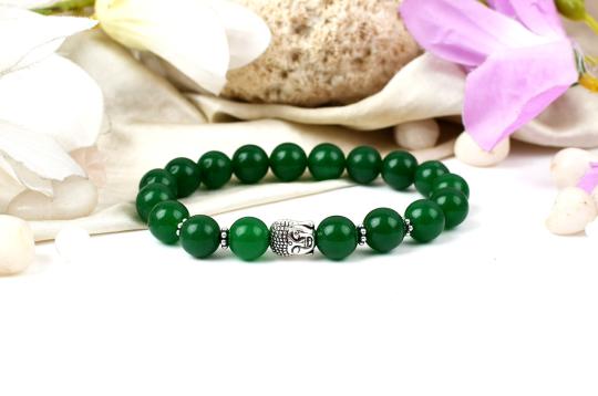 Green Onyx with Buddha Bracelet