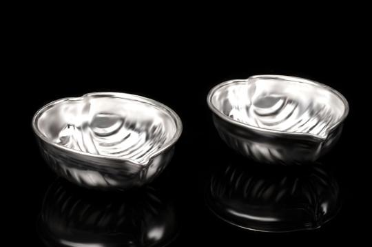 Haldi Kumkum containers in Pure Silver - Set of 2