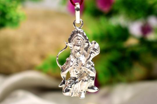 Hanuman locket - in pure silver - Design VI