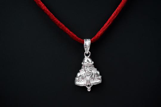 Hanuman locket in Pure Silver - IV