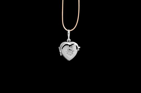 Heart Locket - in Pure Silver - Design VIII
