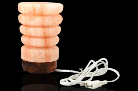 Himalayan Rock Salt Lamp - Glass Shaped Lamp