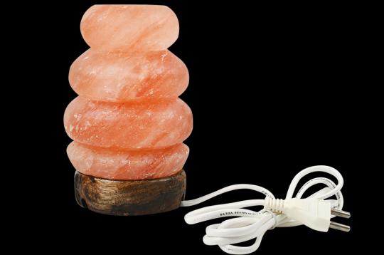 Himalayan Rock Salt Lamp - Spiral Shaped Lamp