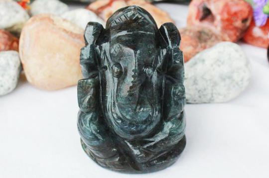 Iolite Ganesha - 89 gms
