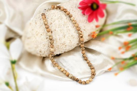 Picture Jasper Necklace - 8 mm