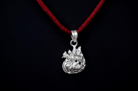 Kartikey Locket in Pure Silver - I