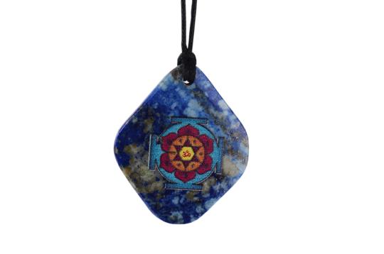 Katyayani Yantra Pendant on Lapis Lazuli
