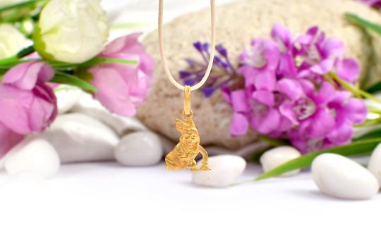 Krishna Locket in Pure Gold