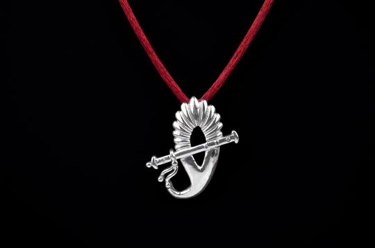 Krishna Locket in pure silver - VII