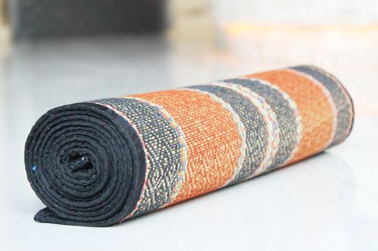 Kusha Grass Mat with Thread Work - 76 x 36 Inches