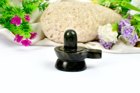 Labradorite Shivlinga - 116 gms