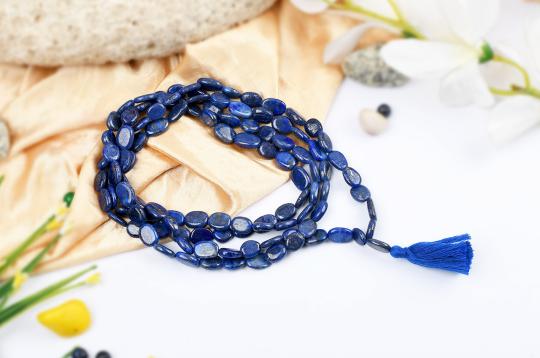 Lapis Lazuli oval mala - 9 mm