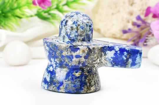 Lapis Lazuli Shivlingam - 81 gms
