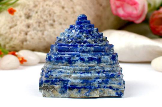Lapis Lazuli Shree Yantra - 170 gms