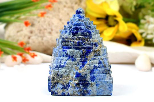 Lapis Lazuli Shree Yantra - 195 gms