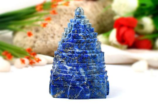 Lapis Lazuli Shree Yantra - 234 gms
