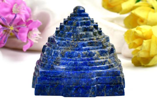 Lapis Lazuli Shree Yantra - 241 gms