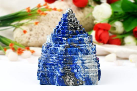 Lapis Lazuli Shree Yantra - 635 gms