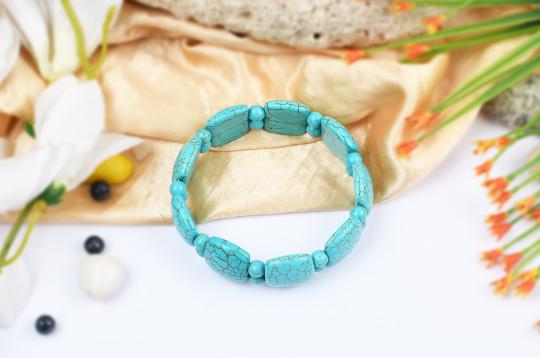 Large turquoise beads bracelet - III