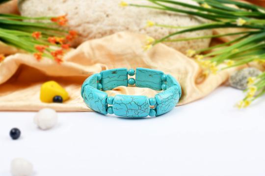 Large turquoise beads bracelet - IV