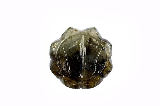 Laxmi Charan in Labradorite - 47 gms - I