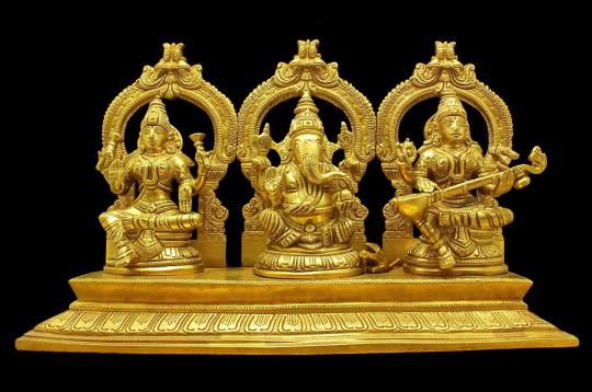 Laxmi Ganesh Saraswati Idol - CI
