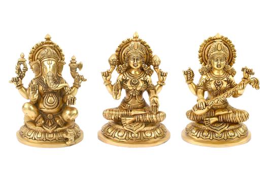 Laxmi Ganesh Saraswati Idol - CIV