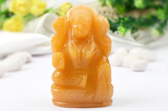 Laxmi in Yellow Jade - 272 gms