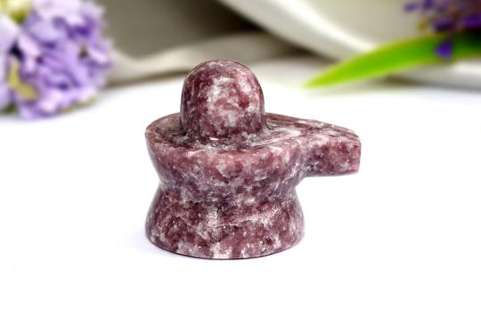 Lepidolite Shivlinga - 57 gms
