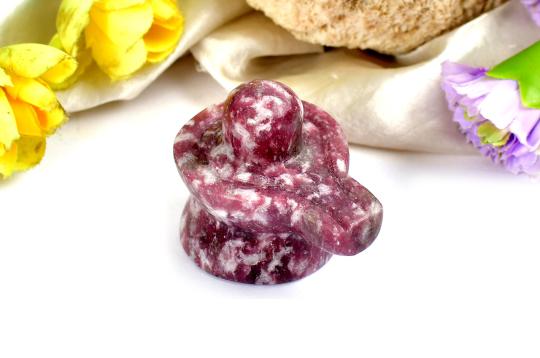 Lepidolite Shivlinga - 85 gms - I