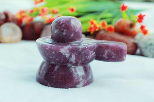 Lepidolite Shivlinga - 89 gms