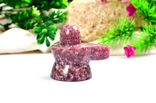 Lepidolite Shivlinga - 87 gms
