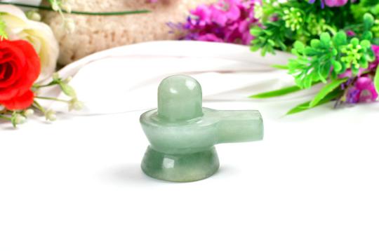 Light Green Jade Shivlinga - 109 gms