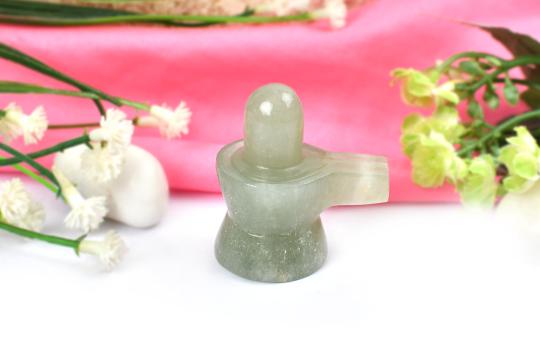 Light Green Jade Shivlinga - 36 gms
