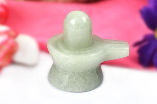 Light Green Jade Shivlinga - 64 gms - I