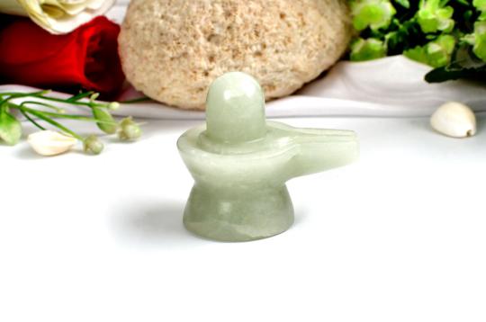Light Green Jade Shivlinga - 77 gms - I