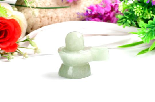 Light Green Jade Shivlinga - 94 gms - I