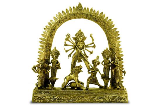 Maa Durga - Dhokra metal art