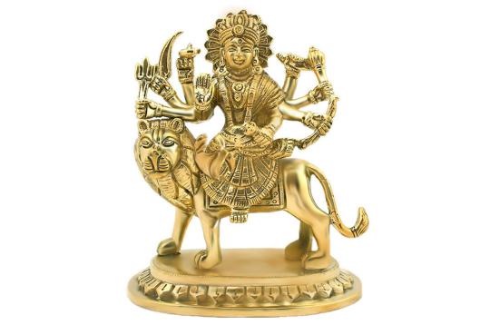 Maa Durga in brass - Design IV