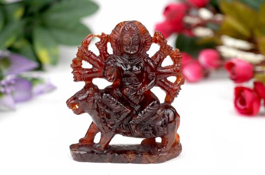 Maa Durga in Gomed - 698 Carats