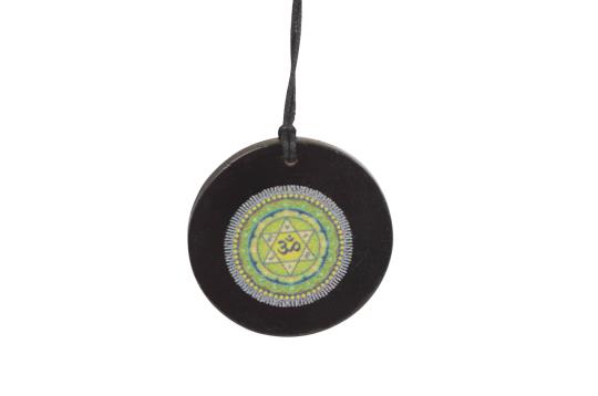 Maha Sudarshan Yantra locket on Rosewood